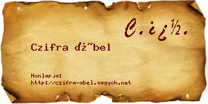 Czifra Ábel névjegykártya